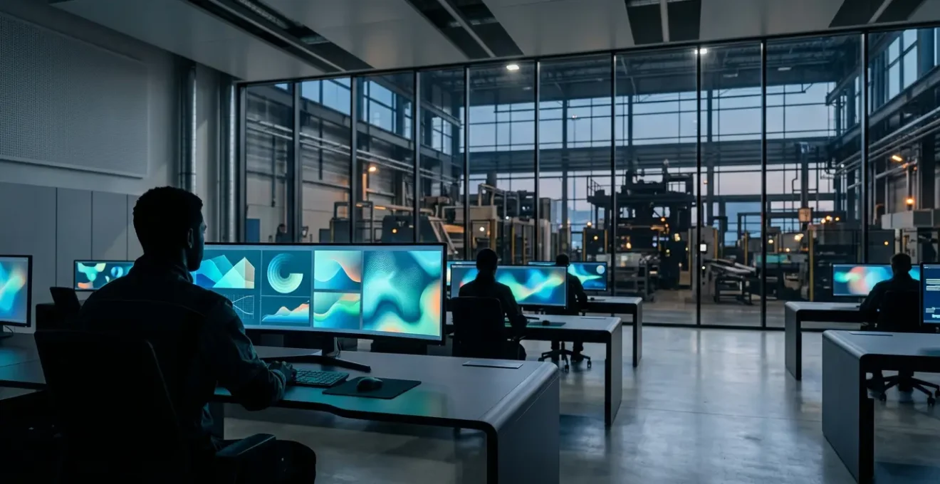 Interface de controle industriel dans un environnement de production moderne