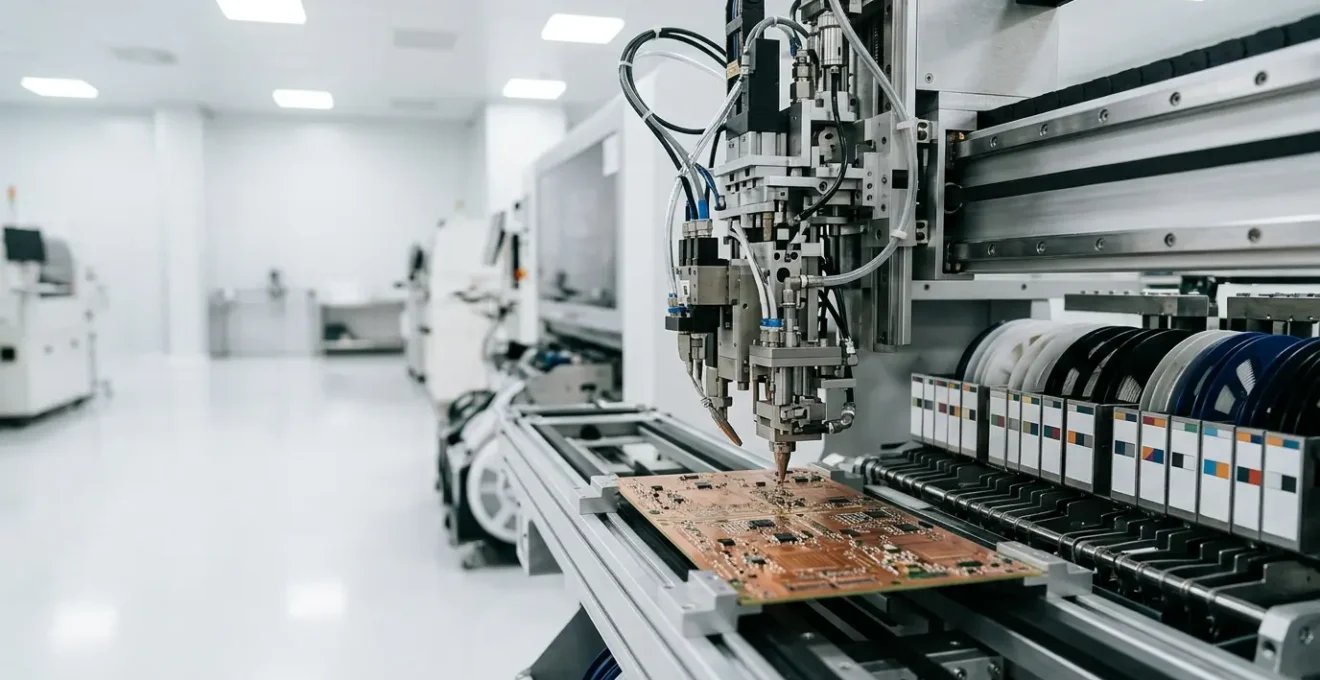 Machine automatisée de placement de composants montés en surface avec précision microscopique