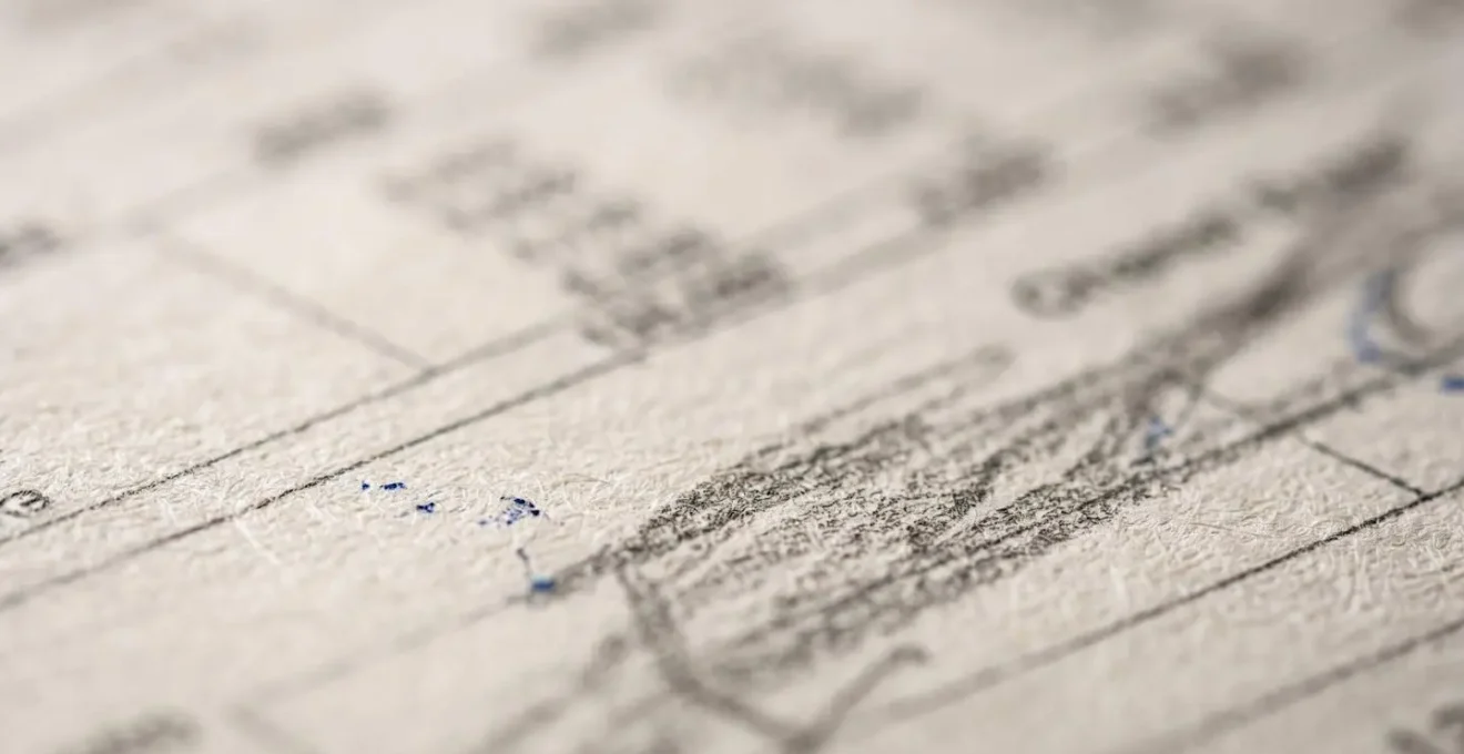 Gros plan macro sur documents financiers montrant tableaux de flux de trésorerie et graphiques d'amortissement