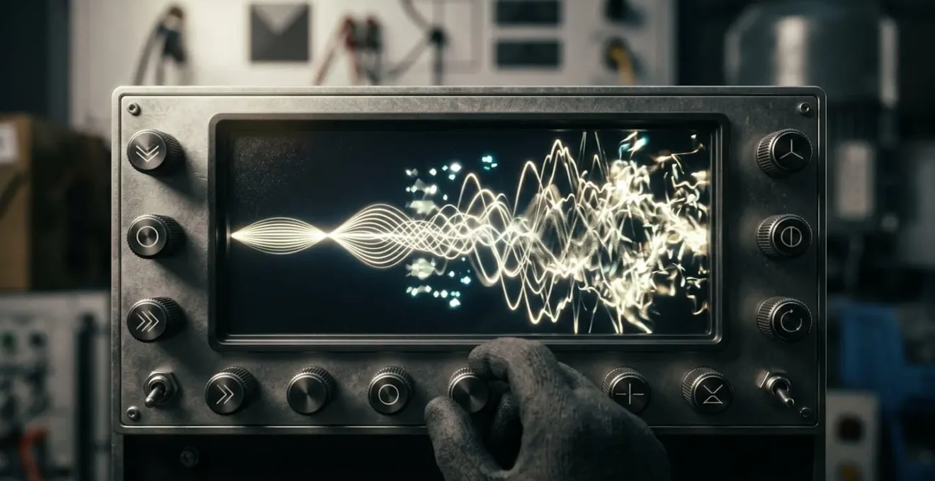 Courbes de réponse d'un servomoteur lors du réglage de gain sur oscilloscope intégré au variateur