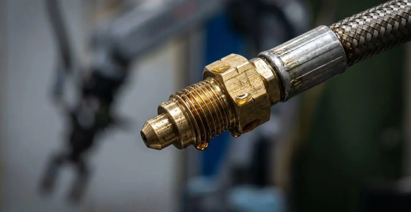 Système de lubrification centralisée automatique installé sur une ligne de robots industriels