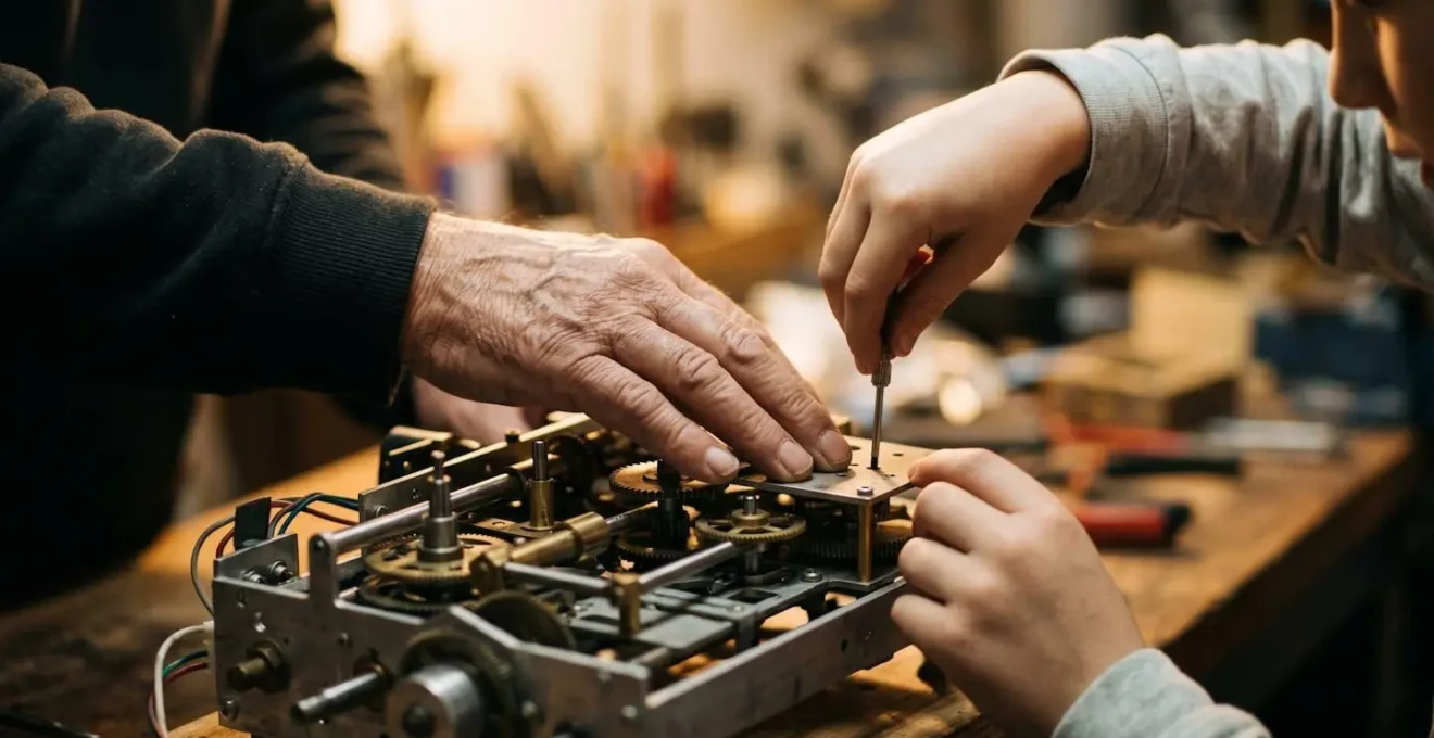 Transmission de savoir-faire industriel entre expert senior et apprenti